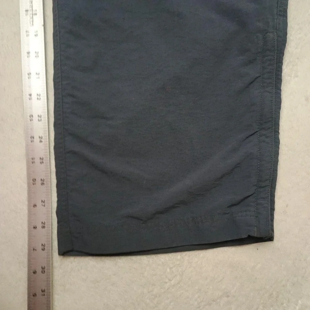 North Face Pants Mens 2XL Blue Cargo Convertible Nylon Relaxed Outdoor Hiking